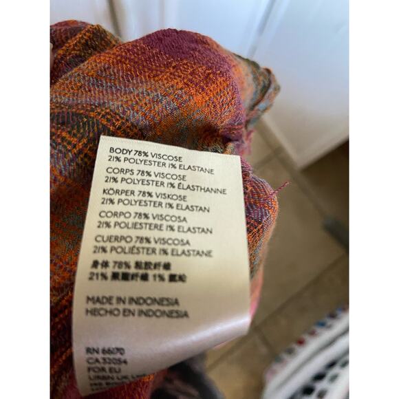 Pilcro & the Letterpress Anthropologie Womens Tunic Sz S Plaid Seamed Buttondown - Picture 11 of 11
